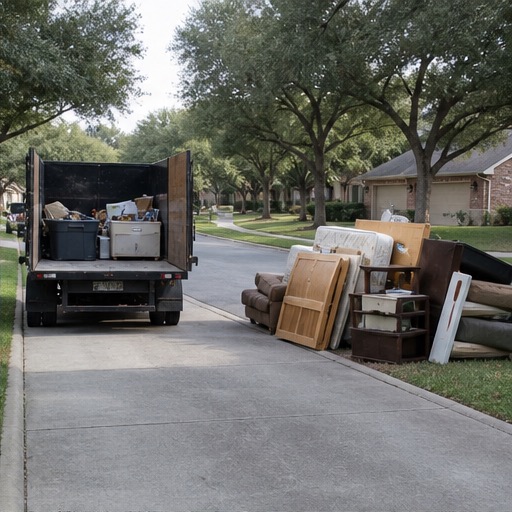 Old furniture prepared for removal